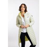 Weird Fish Women's Ravinia Lightweight Padded Mid-Line Jacket in Light Green | Size: 12