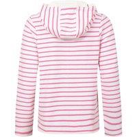 Weird Fish Women's Catalina Striped Full Zip Hoodie in Pink | Size: 12