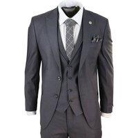TruClothing Men's 469 - 3 Piece Classic Plain Suit in Charcoal | Size: 38R