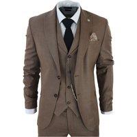TruClothing Men's James 3 Piece Suit in Brown | Size: 46R