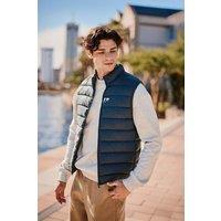 Animal Men's 'Light Cosi' Lightweight Water Resistant PFC Free Warm Padded Gilet in Navy | Size: XL