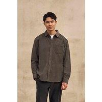 Animal Men's 'Lewis' Comfortable Casual 100% Cotton Collared Button Down Cord Shirt in Khaki | Size: XS