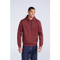 Animal Men's 'Nick' Heavyweight Kangaroo Pocket Elastic Hem Cotton Snug Fit Hoodie in Red | Size: XS