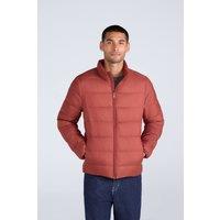 Animal Men's Lightweight Water Resistant Packable Warm Hooded Puffer Down Jacket in Red | Size: Medium