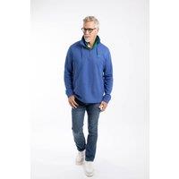 Weird Fish Men's Brampton 1/4 Zip Sweatshirt in Blue | Size: Medium