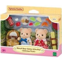 Sylvanian Families Sylvanian Biscuit Bear Sister & Brother Delicious Picnic