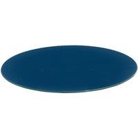 Harbour Housewares Round Glass Chopping Board - 30cm Kitchen Cutting Board for Food Prep in Blue