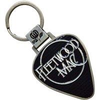 Fleetwood Mac Classic Logo Plectrum keyring Keychain in Black