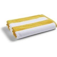 CHRISTY Classic 'Cabana' Striped Extra Large Vibrant Beach Towels in Bright Yellow