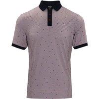 Island Green Men's All Over Dot Print Golf Polo Shirt in Plum | Size: 2XL