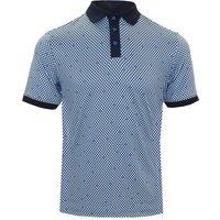 Island Green Men's All Over Dot Print Golf Polo Shirt in Blue | Size: 3XL