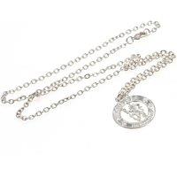Chelsea FC Men's Silver Plated Crest Pendant & Chain