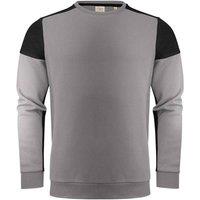 Printer PRIME Men's Contrast Crew Neck Sweatshirt in Grey | Size: Large