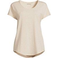 Lands' End Women's Cotton Modal Stretch Jersey T-shirt in Light Beige | Size: 10-12