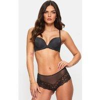 Ann Summers Women's Sexy Lace Smoothing Plunge Bra in Black | Size: 38DD