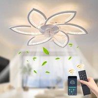 NIVOR Ceiling Fans with Lights & Remote Silent Adjustable Reversible in White