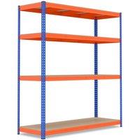 Costway 4-Tier Metal Storage Shelving Unit 181 x 61 x 203 cm Utility Storage