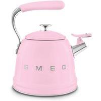 Smeg WKF01PK Whistling Kettle for Hobs, Stainless Steel, Rose in Pink | Size: A