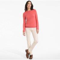 Lands' End Women's CashTouch Crew Neck Jumper in Coral | Size: 10-12
