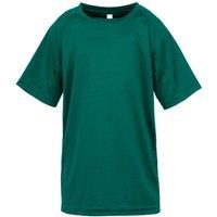 Spiro Impact Performance Aircool T-Shirt in Bottle Green | Size: 5-6 Years
