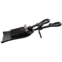 Hill Interiors Crook Handle Hearth Tidy in Black
