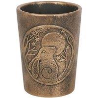 Lisa Parker Moon Gazing Hare Terracotta Flower Pot in Bronze