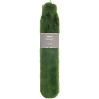 Ribbon Super Luxury Long Faux Fur Hot Water Bottle & Cover in Green