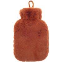 Ribbon Super Luxury Faux Fur Hot Water Bottle & Cover in Bronze
