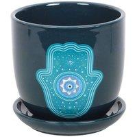 Something Different Hand of Hamsa Indoor Plant in Blue