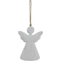 Hill Interiors White Washed Angel Christmas Hanging Dration | Size: Large