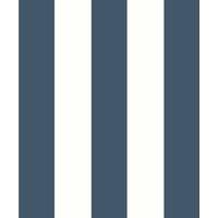 World of Wallpaper Regency Stripe Wallpaper in Navy
