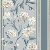 Belgravia Raya Floral Wallpaper in Light Blue
