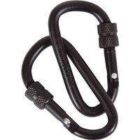 Web-Tex Warrior Carabiner Pack of 2 in Black | Size: 6mm