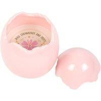 Something Different Wild Strawberry & Poppy Egg Shaped Scented Candle in Pink