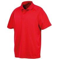 Spiro Men's Impact Performance Aircool Polo T-Shirt in Red | Size: 5XL