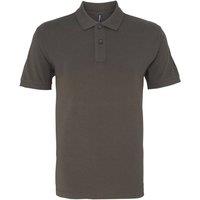 Asquith & Fox Men's Classic Fit Polo Shirt in Grey | Size: XL