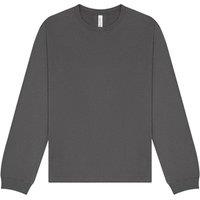 Bella + Canvas Men's Heavyweight Long-Sleeved T-Shirt in Charcoal | Size: XL