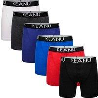 Keanu Men's Cotton Blend Boxer Shorts (Pack of 6) | Size: 2XL