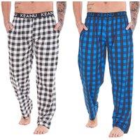 Keanu Men's Buffalo Check Lounge Pants Pack of 2 | Size: XL