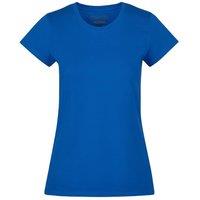 Build Your Brand Women's Basic T-Shirt in Bright Blue | Size: 2XL