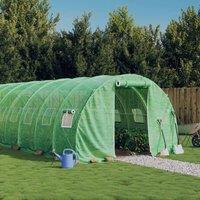 Berkfield Home Greenhouse with Steel Frame Green 66 m 22x3x2 m