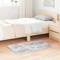 Berkfield Home Shaggy Rug High Pile NAVARRA Light Grey 60x100 cm Polyester | Size: Medium