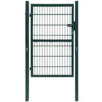 Berkfield Home 2D Fence Gate (Single) Green 106 x 230 cm