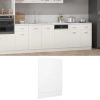 Berkfield Home Dishwasher Panel White 45x3x67 cm Engineered Wood | Size: 45 x 3 x 67 cm