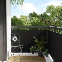Berkfield Home Balcony Screen Black 300x80 cm Poly Rattan
