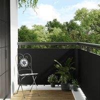 Berkfield Home Balcony Screen Black 600x90 cm Poly Rattan