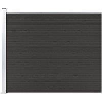 Berkfield Home Fence Panel WPC 175x146 cm Black