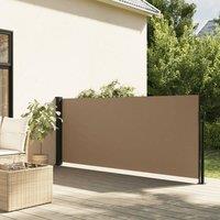 Berkfield Home Retractable Side Awning Taupe 100x300 cm