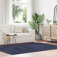 Berkfield Home Shaggy Rug High Pile NAVARRA Navy 160x230 cm Polyester in Blue | Size: Medium