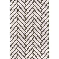 THE RUGS Loft Herringbone Living Room Area Rug & Runners Soft Pile in Olive | Size: 120 cm x 170 cm